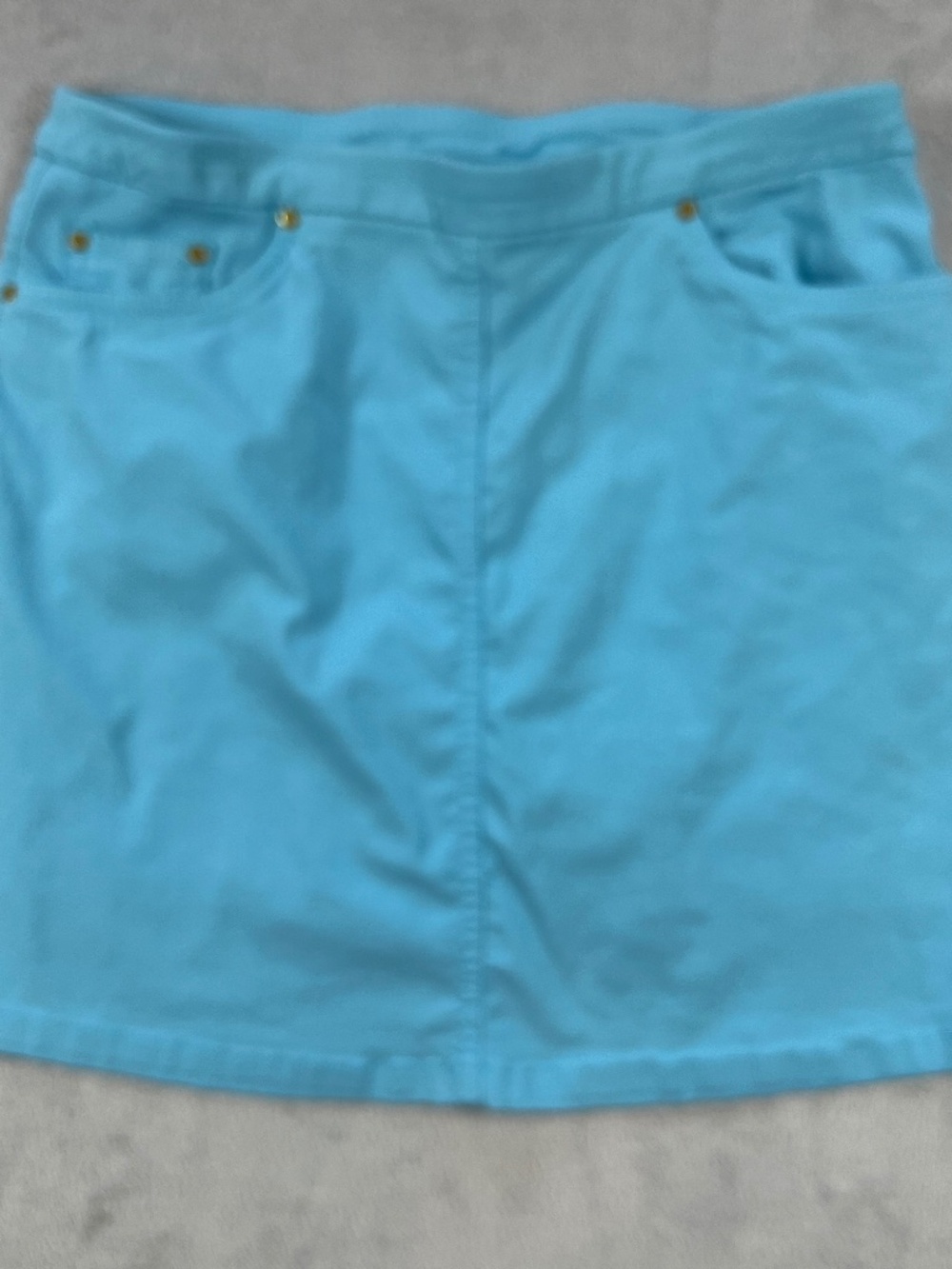 Hearts of Palm Petite Vibrant Turquoise Teal Blue Skort sz 10P